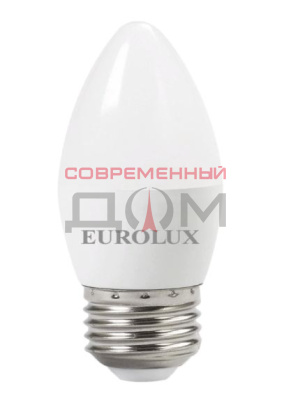 Лампа светодиодная Eurolux LL-E-C37-6W-230-4K-E27